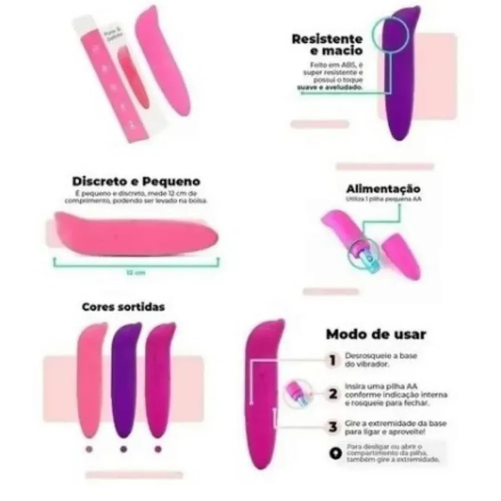 Vibrador Golfinho Aveludado